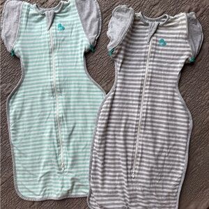 Love to Dream SwaddleUp Transition Sleep Sacks, Neutral Set of 2, Size Medium 00